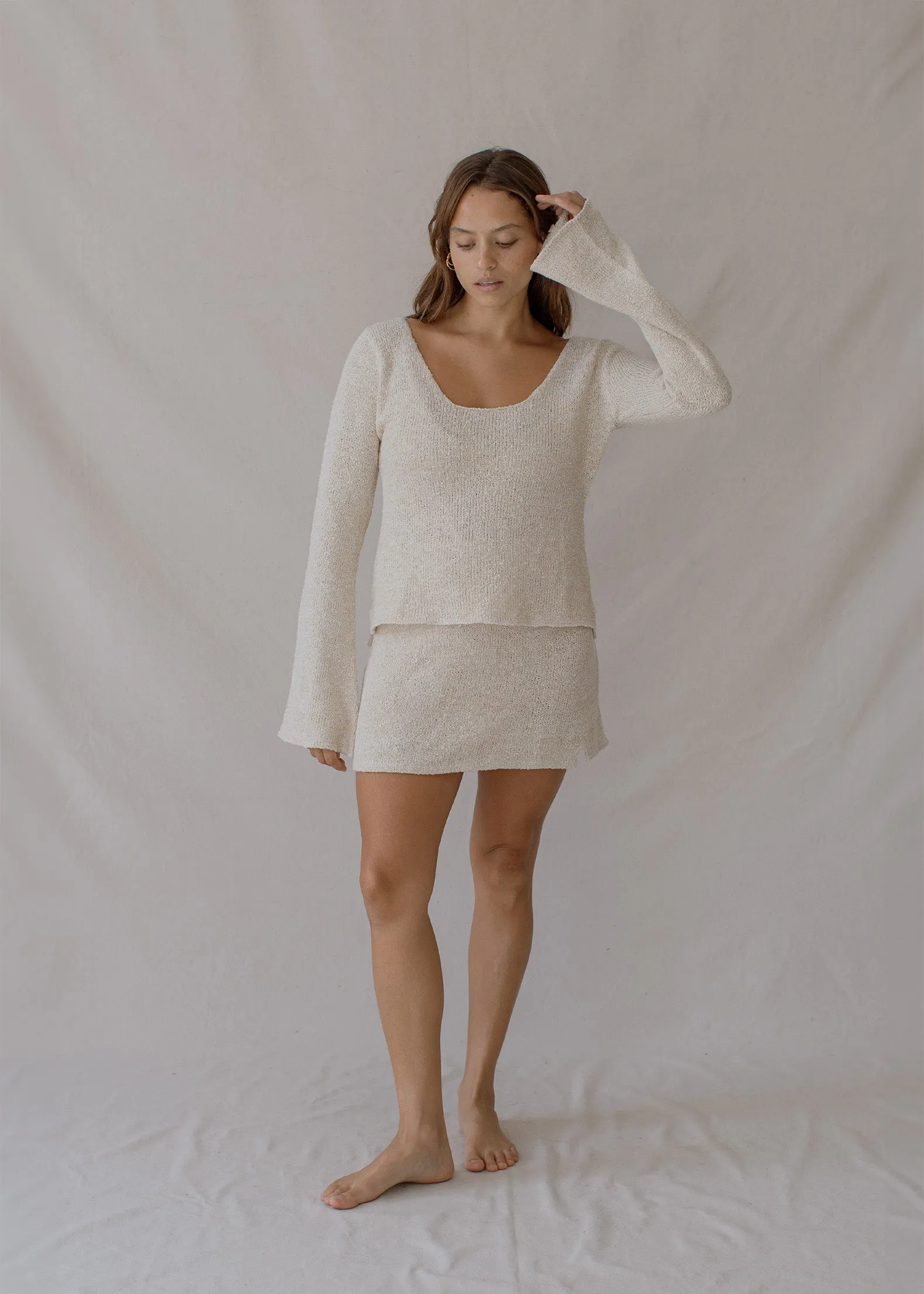 Paloma Mini Skirt Cloud Cream