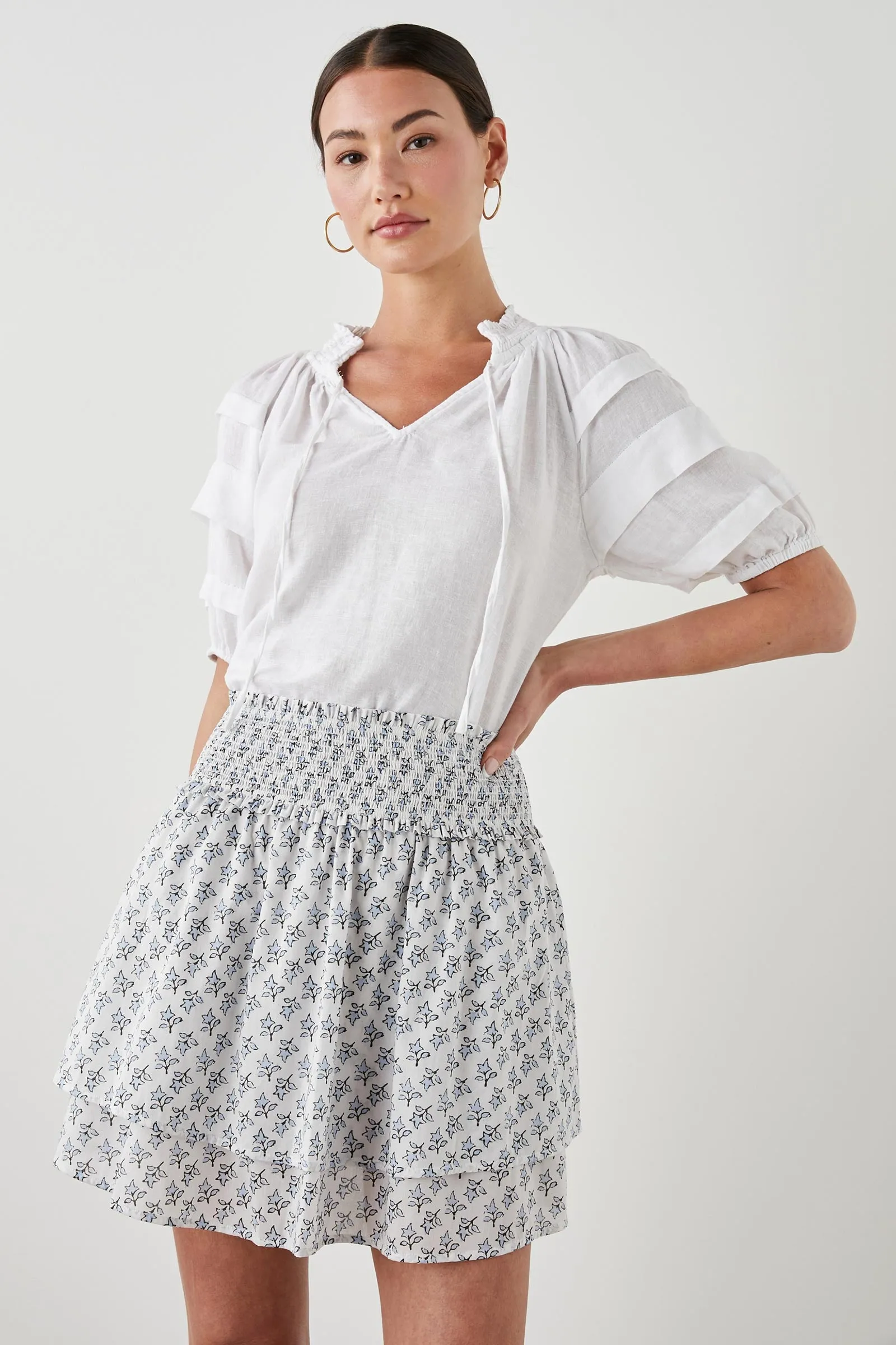 Paris Linen-Blended Top