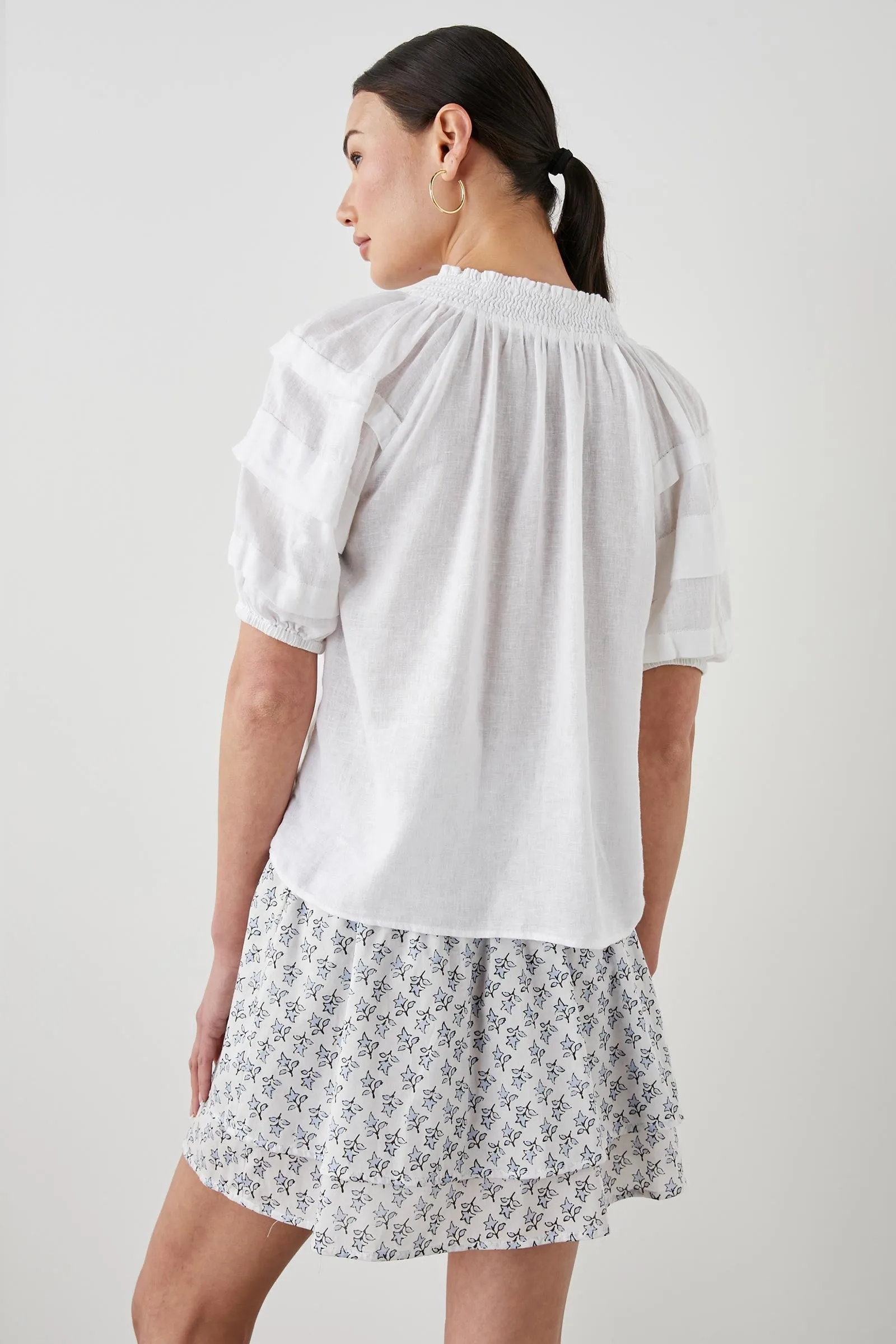 Paris Linen-Blended Top