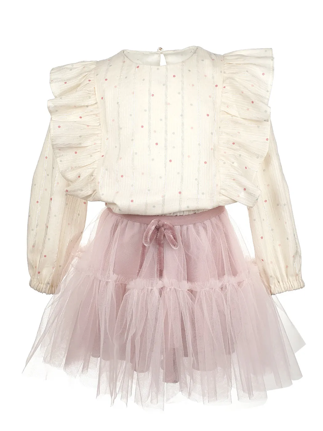 Pink Tutu tulle skirt with ruffles - BROOKE