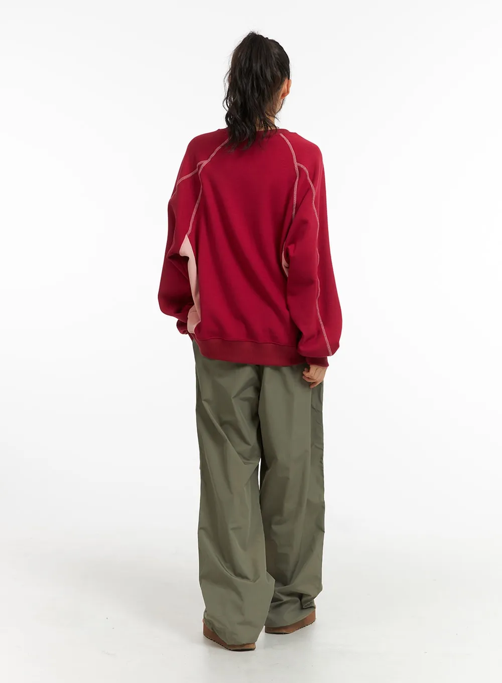 Pintuck Wide Leg Pants CJ412