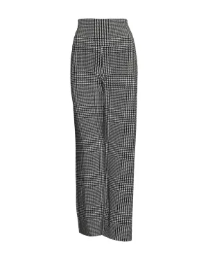 Plaid Wide Leg Pants