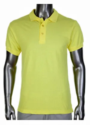 Pro Club Pique Polo Collar Yellow Shirt