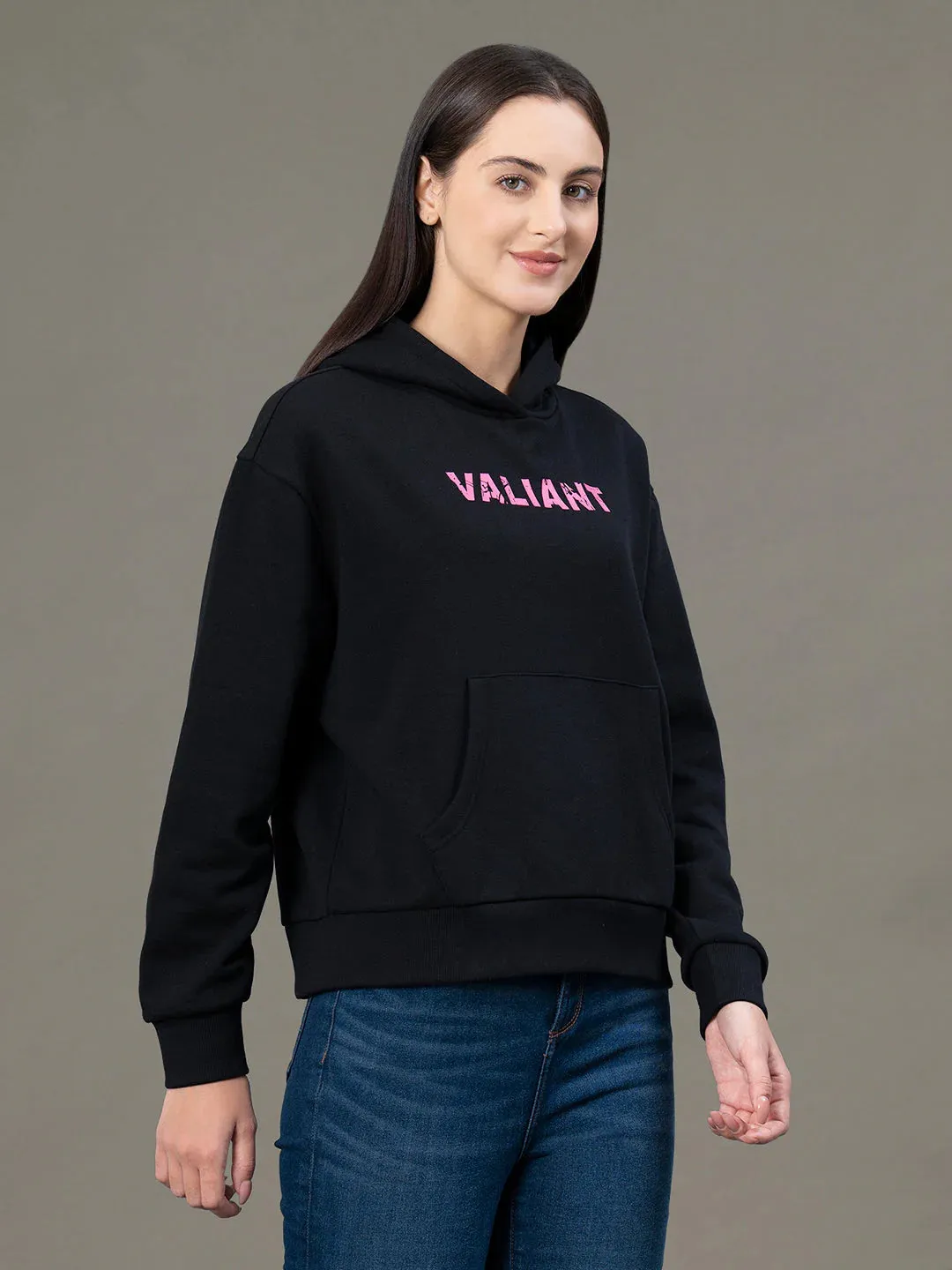 RedTape Graphic Hoodie for Women | Everyday Comfort and Warmth | Your Go To Hoodie