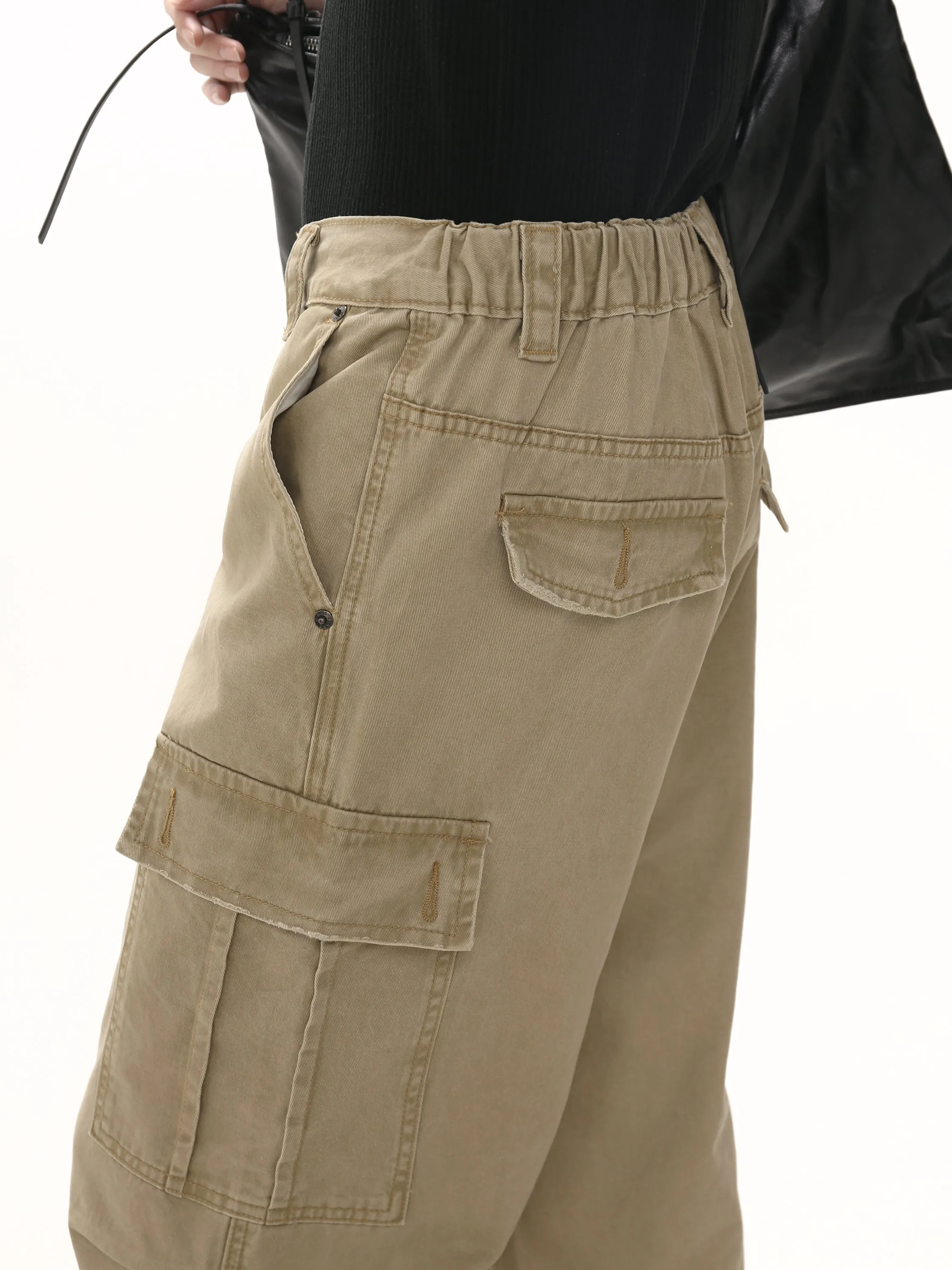 Retro Cotton Wide Leg Pants