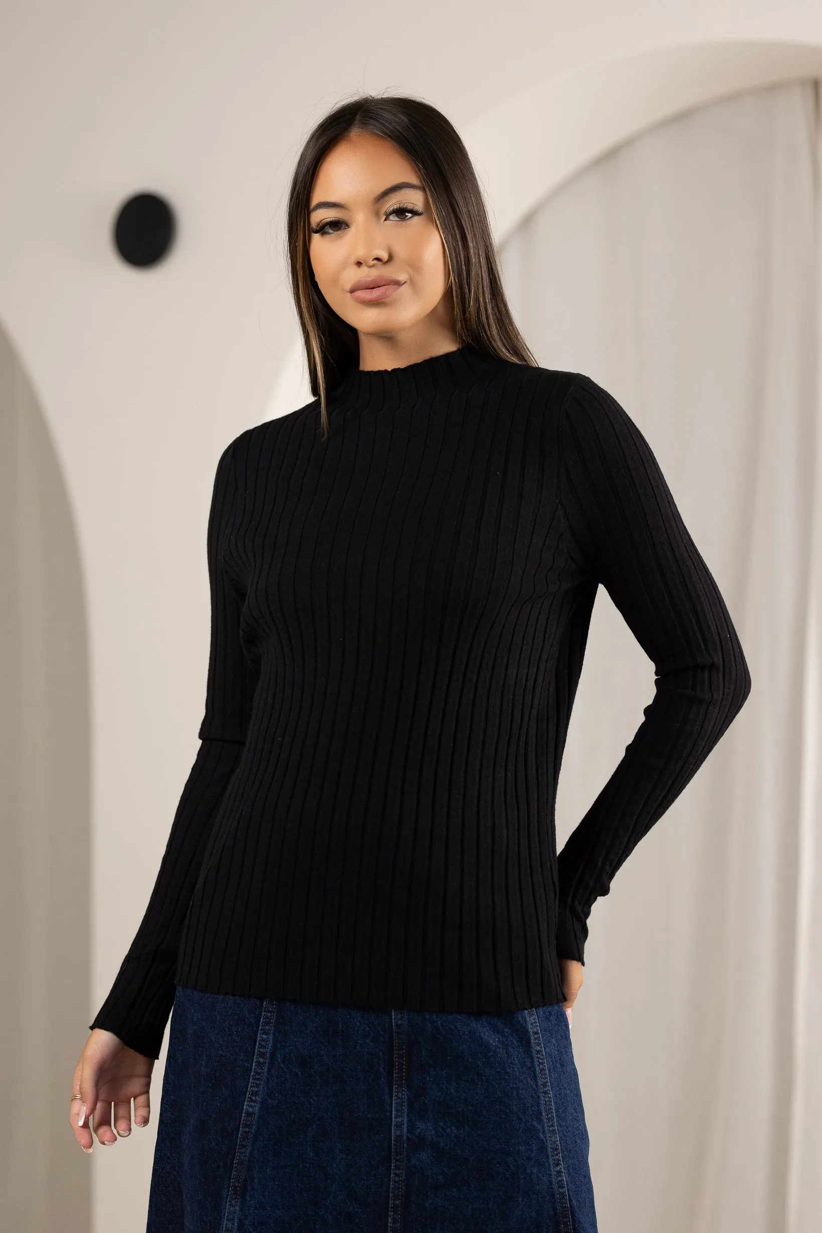 Ribbed Knitted Top