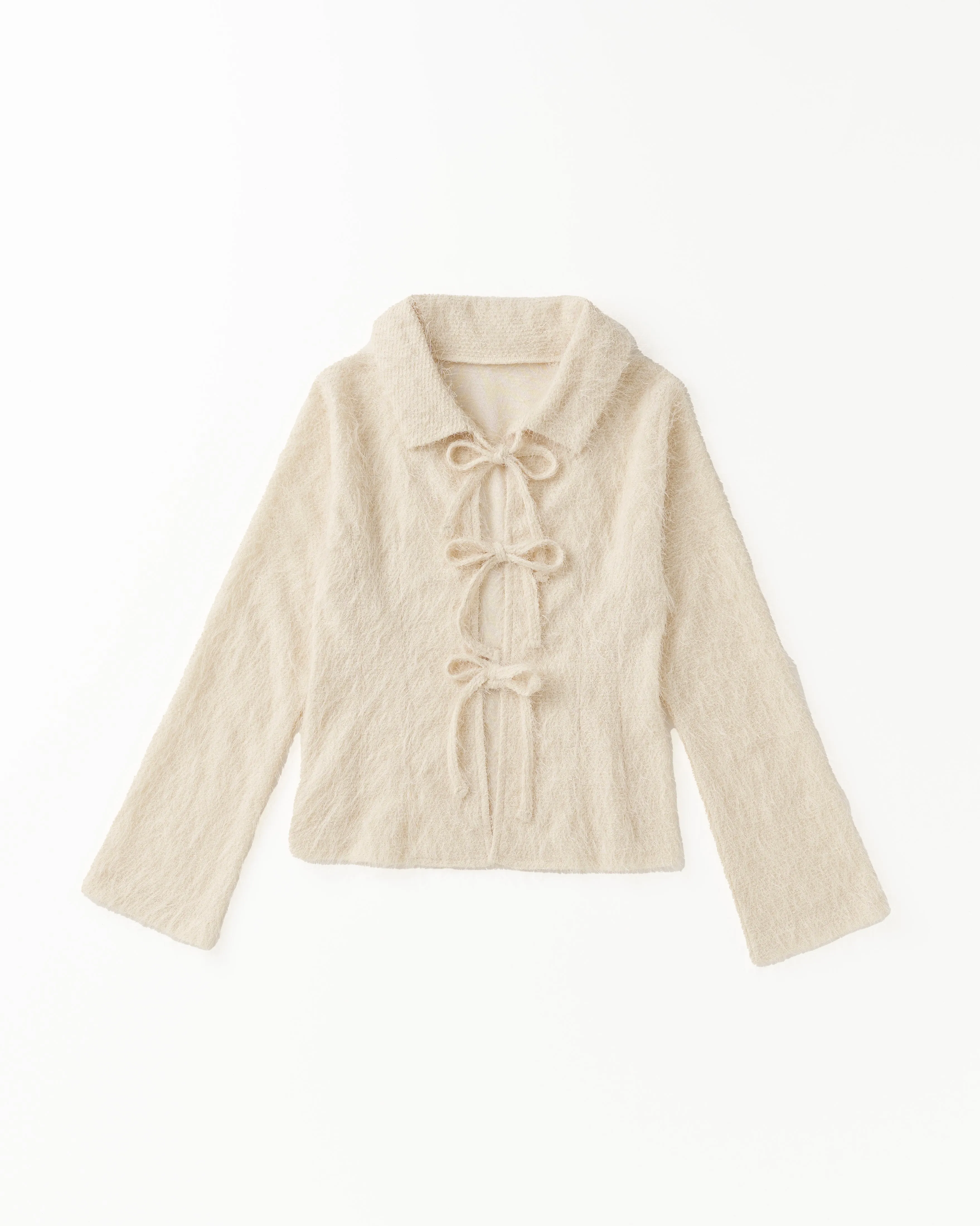 ribbon cardigan (cream)