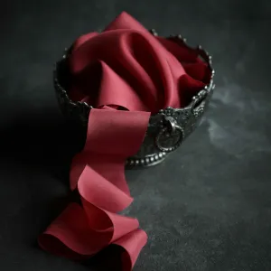 Romantic Red Silk Ribbon