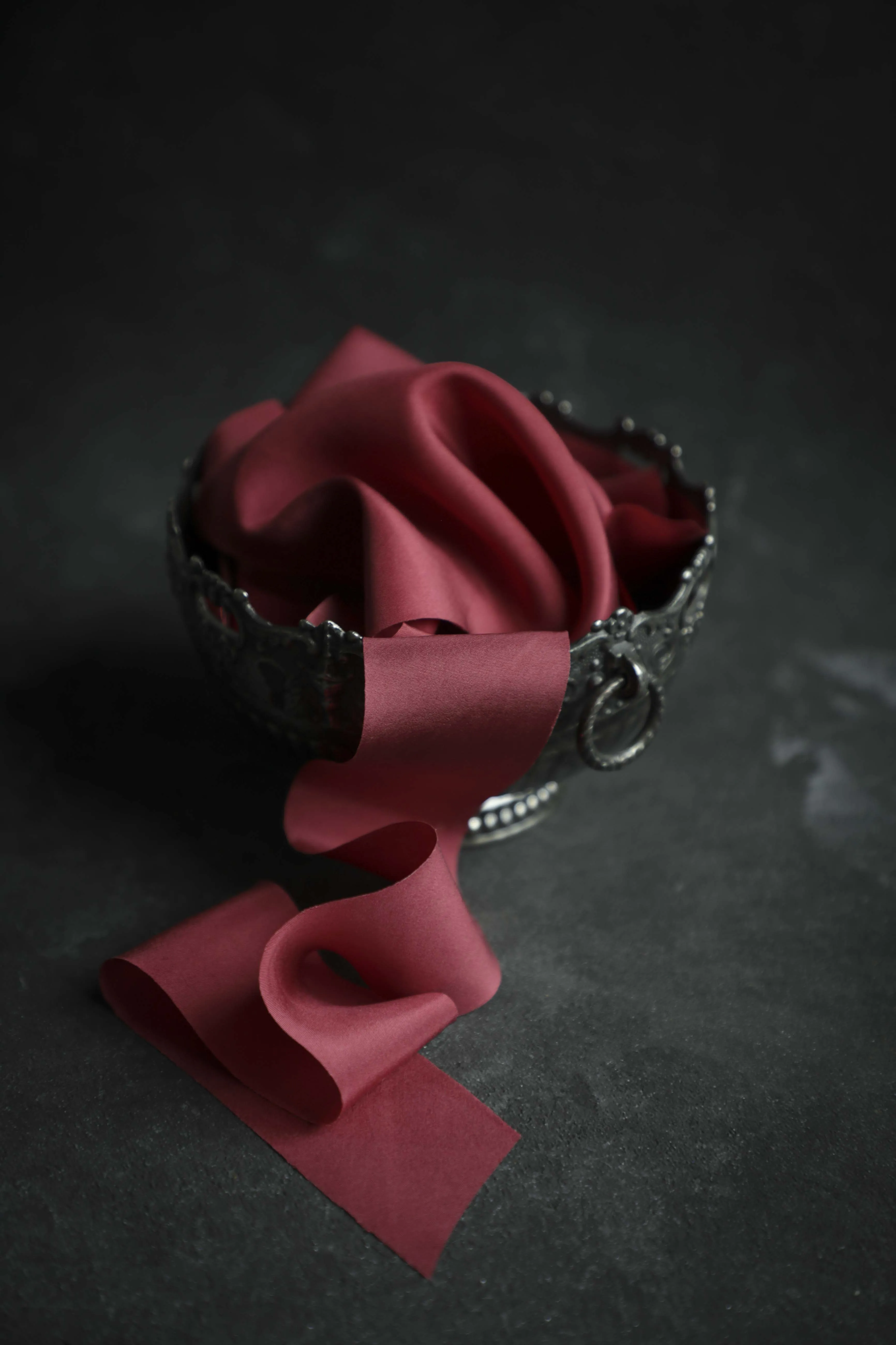 Romantic Red Silk Ribbon