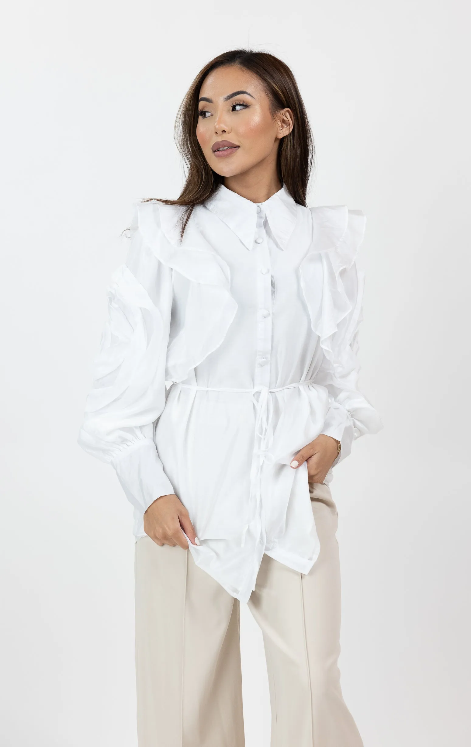 Ruffle Detail Shirt