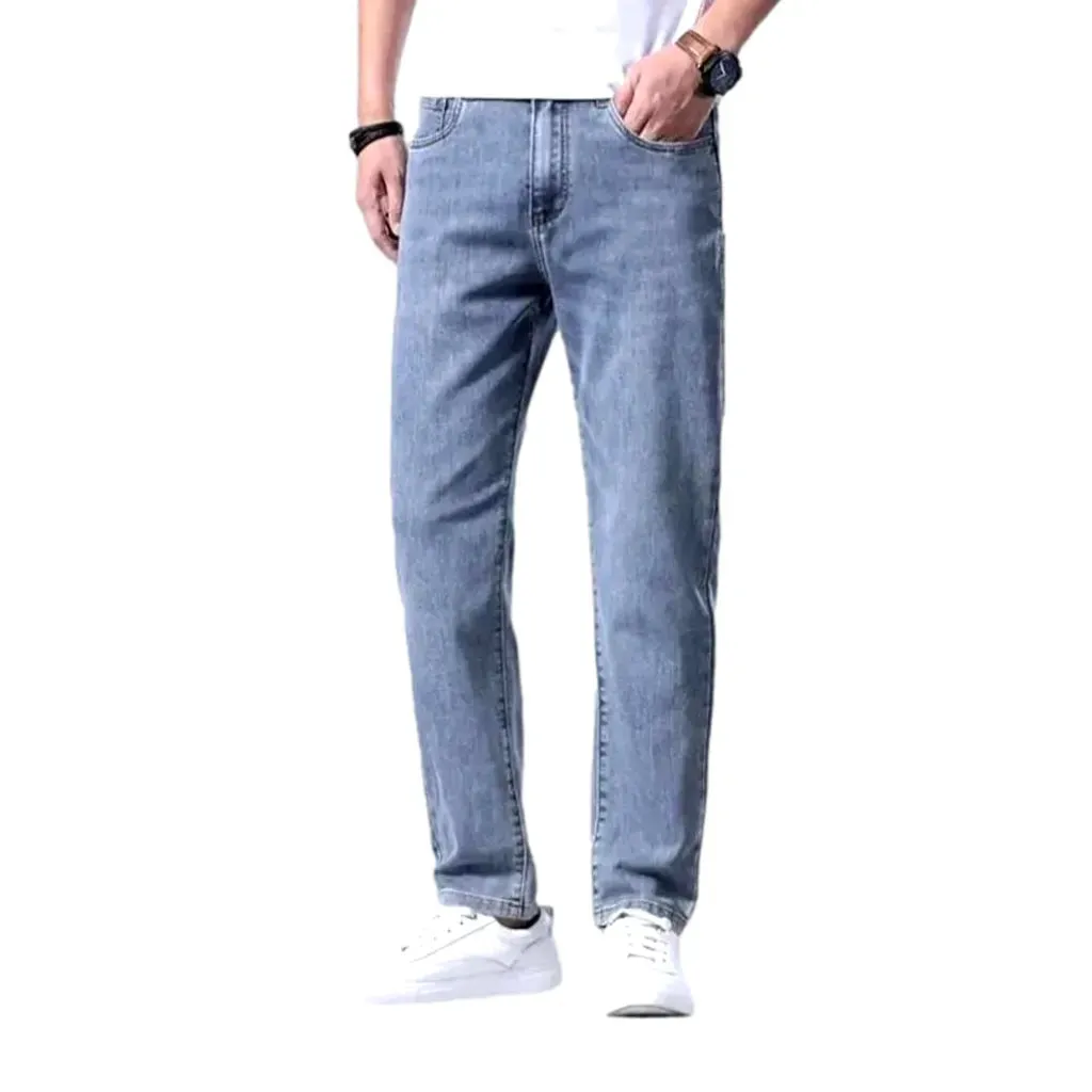 Sanded men's stretch jeans