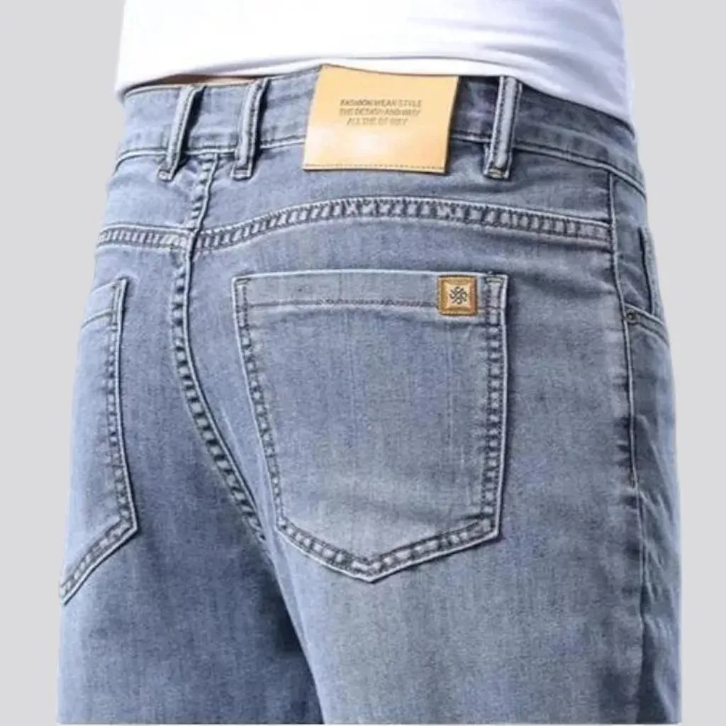 Sanded men's stretch jeans