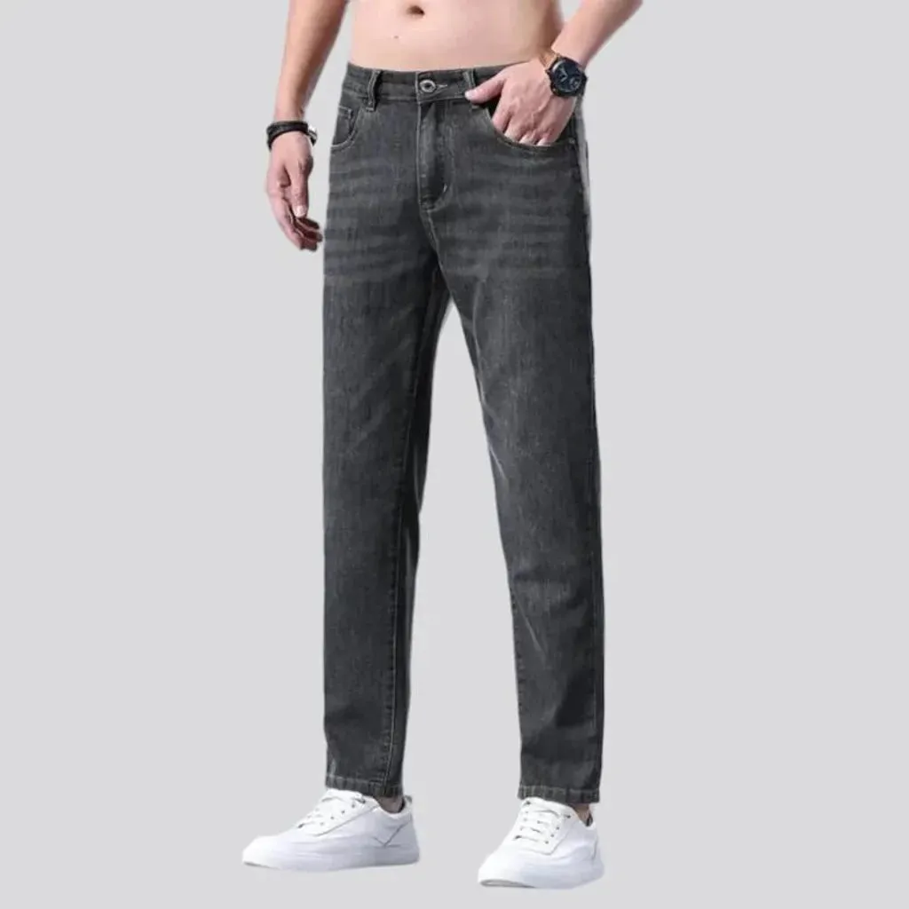 Sanded men's stretch jeans