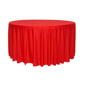 Scuba 120" Round Tablecloth - Red