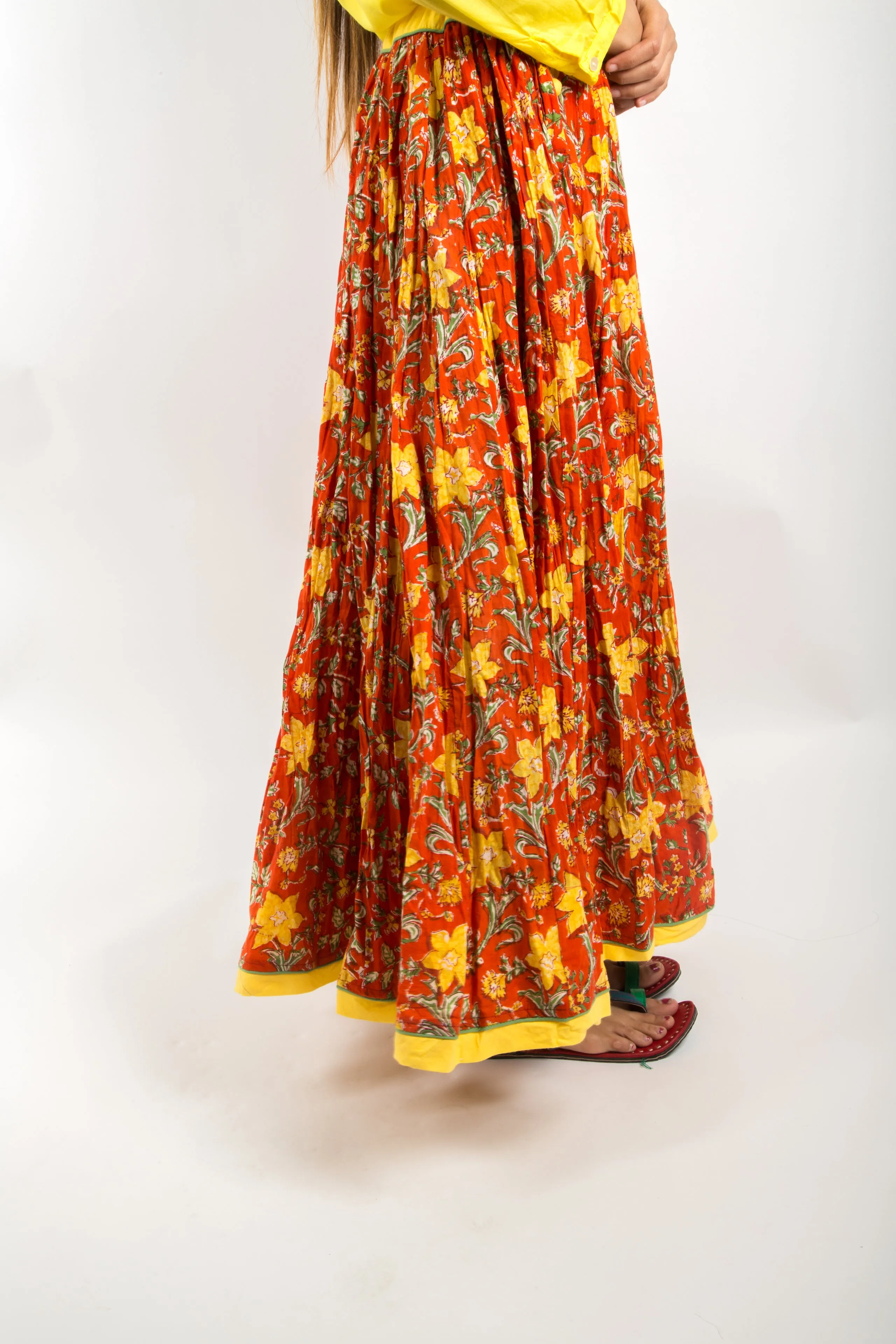 Swing Skirt-Marigold garden