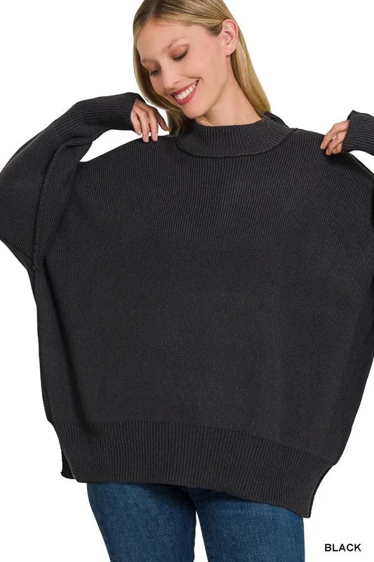 TEEK - Side Slit Oversized Sweater