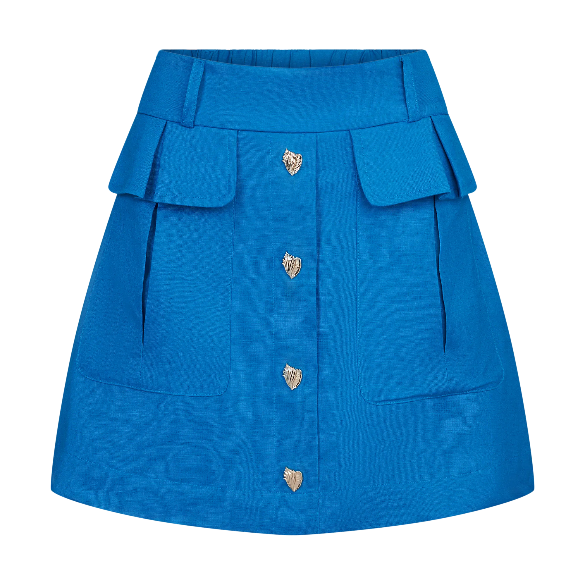 THE STROMBUS SKIRT-COBALT