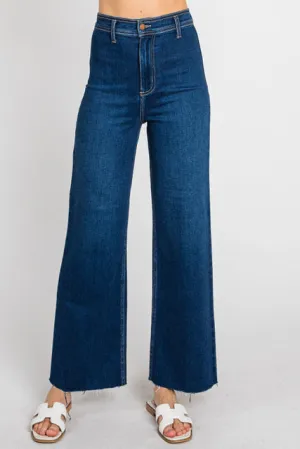 Ultra Wide Leg in Dark Wash LTJ