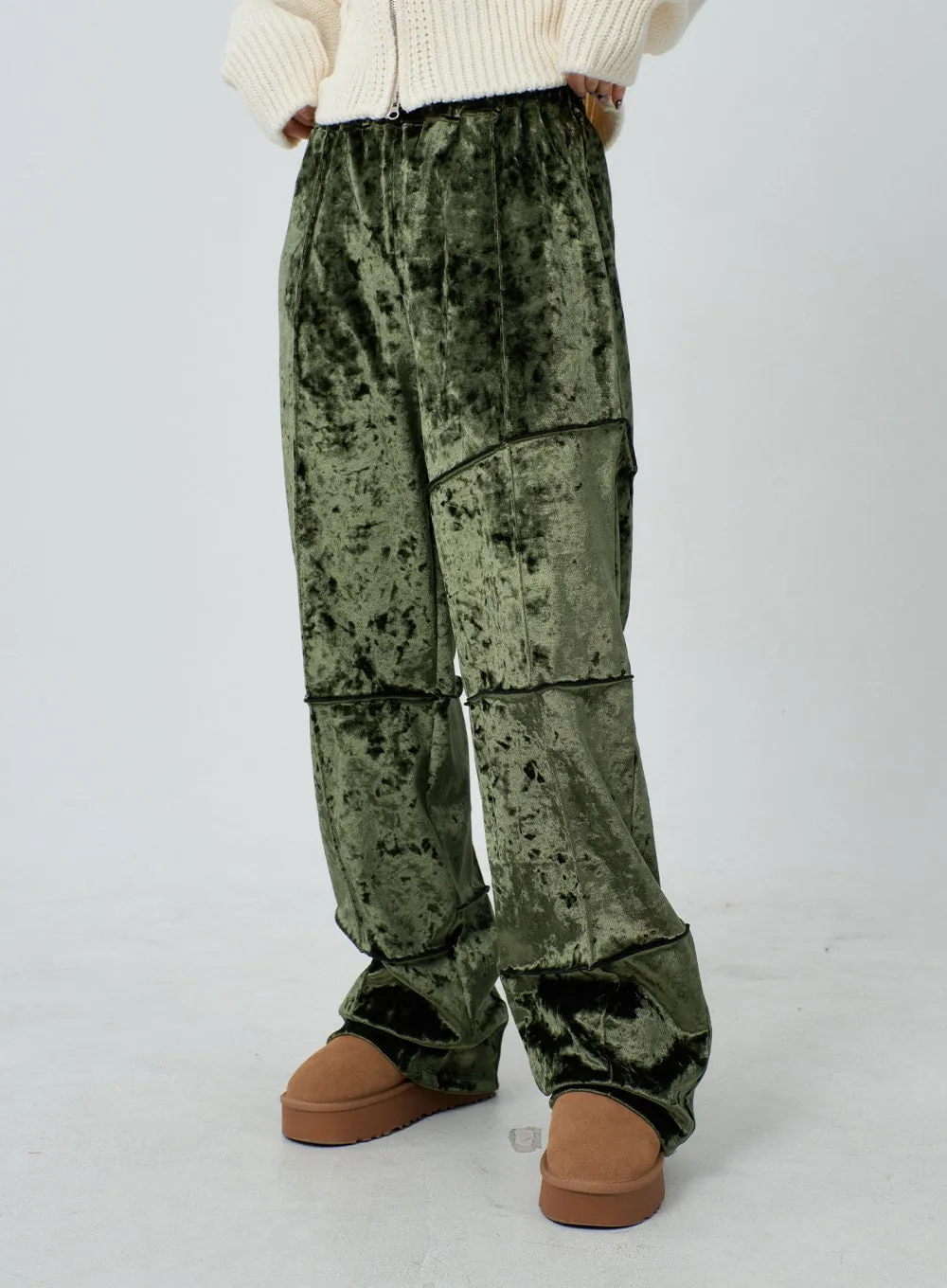 Velvet Wide Leg Pants CJ303