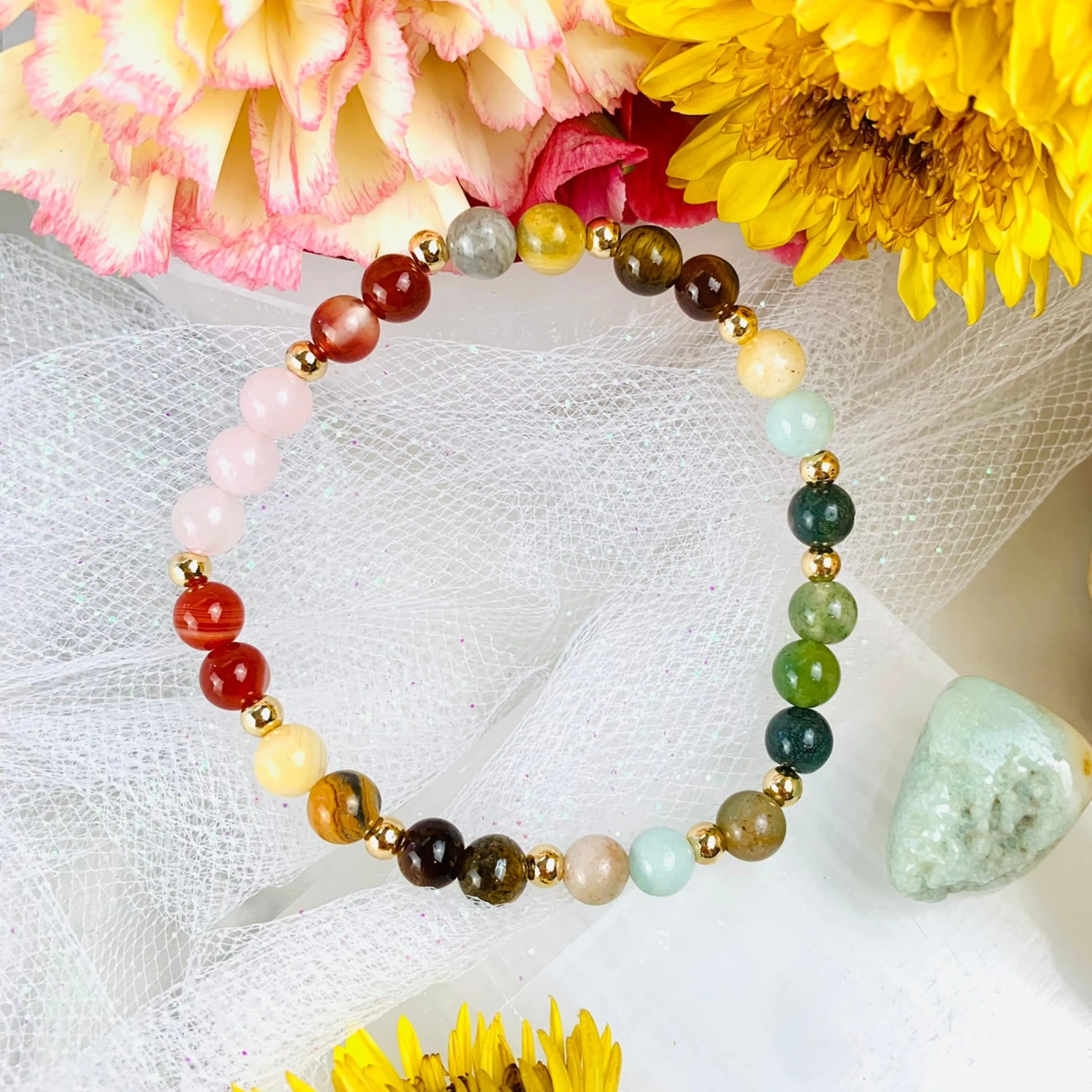 Virgo Zodiac Crystal Bracelet