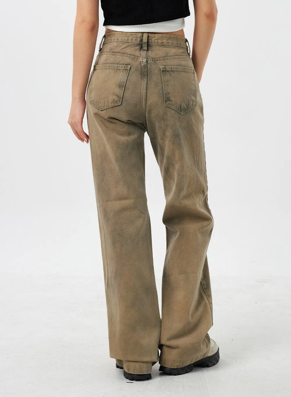 Wide Leg Bootcut Pants CY309